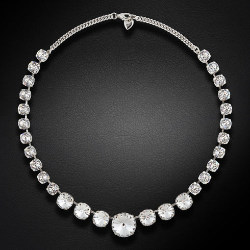 Vestuvinė kaklo papuošalas "Vasara" su Swarovski™ kristalais